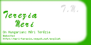terezia meri business card